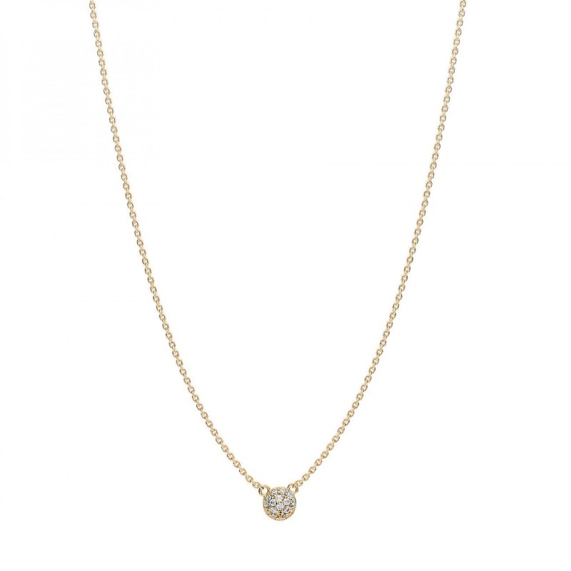 Rosato - Collana Corta - Argento - Placcatura Oro Giallo