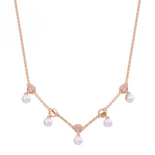 Rosato - Collana Corta - Argento - Zirconi