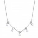 Rosato - Collana Corta - Argento 925‰ - Zirconi