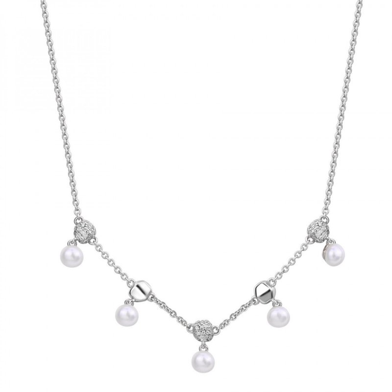 Rosato - Collana Corta - Argento 925‰ - Zirconi