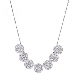 Rosato - Collana Corta - Argento 925‰ - Zirconi