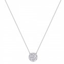 Rosato - Collana Corta - Argento 925‰ - Zirconi