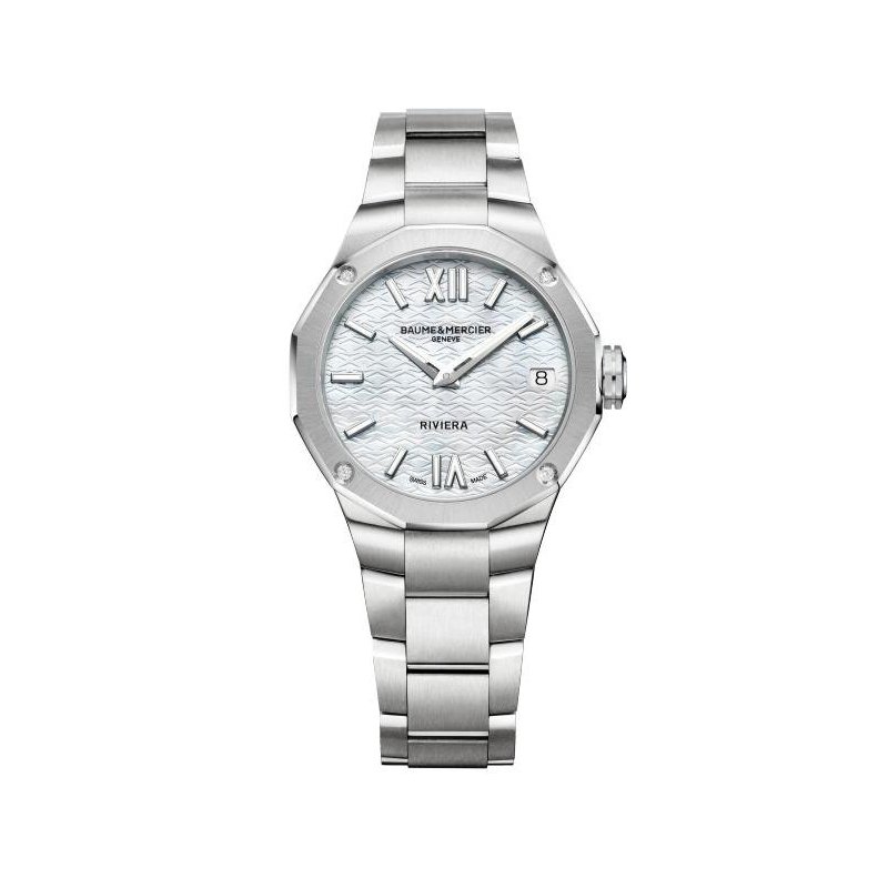 Baume&Mercier - Bmm0A10729 Riviera - Acciaio - Diamanti