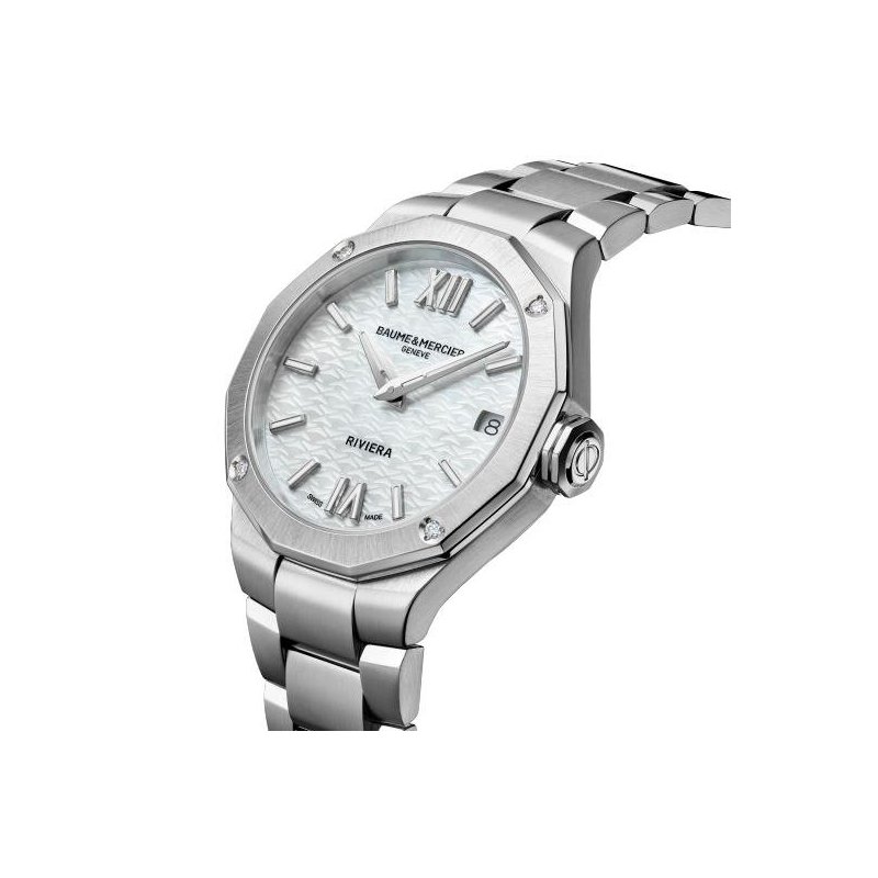 Baume&Mercier - Bmm0A10729 Riviera - Acciaio - Diamanti