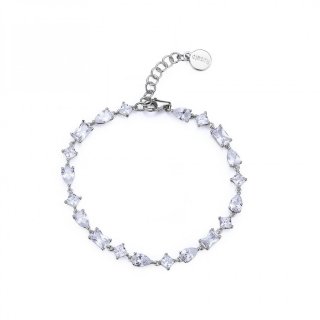Rosato - Bracciale Morbido - Argento 925‰ - Zirconi