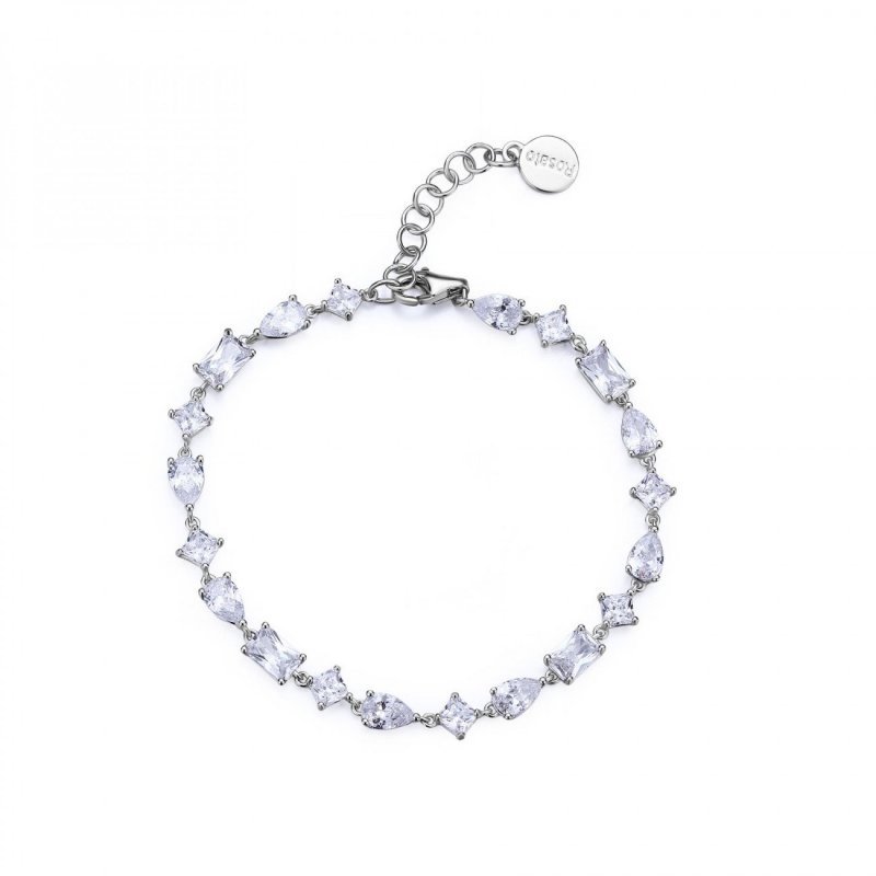 Rosato - Bracciale Morbido - Argento 925‰ - Zirconi