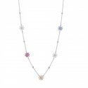 Rosato - Collana Corta - Argento - Zirconi