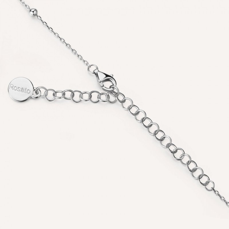 Rosato - Collana Corta - Argento - Zirconi