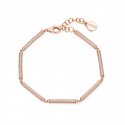 Rosato - Bracciale Morbido - Argento - Zirconi