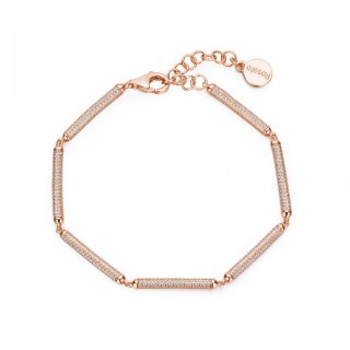 Rosato - Bracciale Morbido - Argento - Zirconi