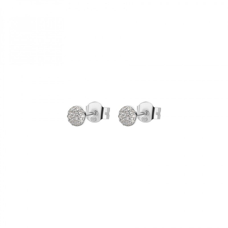 Rosato - Orecchini Lobo - Argento 925‰ - Zirconi