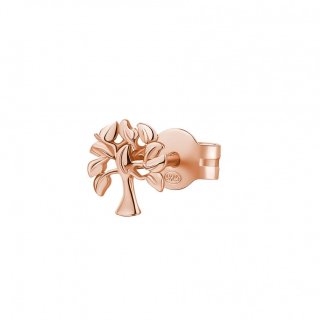 Rosato - Mono Orecchino Lobo - Albero Della Vita - Argento