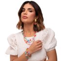 Nivy - Collana Tre Giri - Argento - Pietre