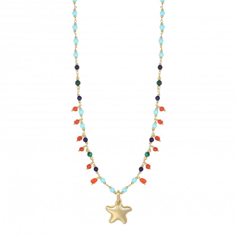 Nivy - Collana Girocollo Stella - Argento E Pietre