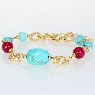 Nivy - Bracciale Donna - Agata E Turchese - Tropea