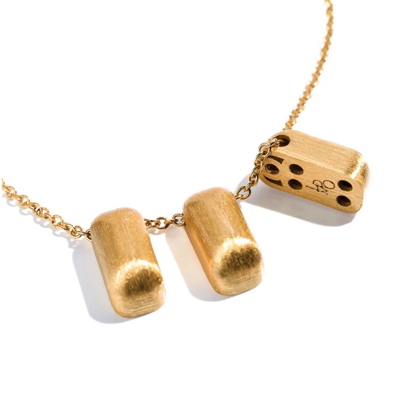 Lucedeimieiocchi - Collana Athena Small - Argento Dorato