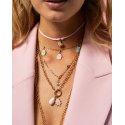 Charm Goccia Giada White