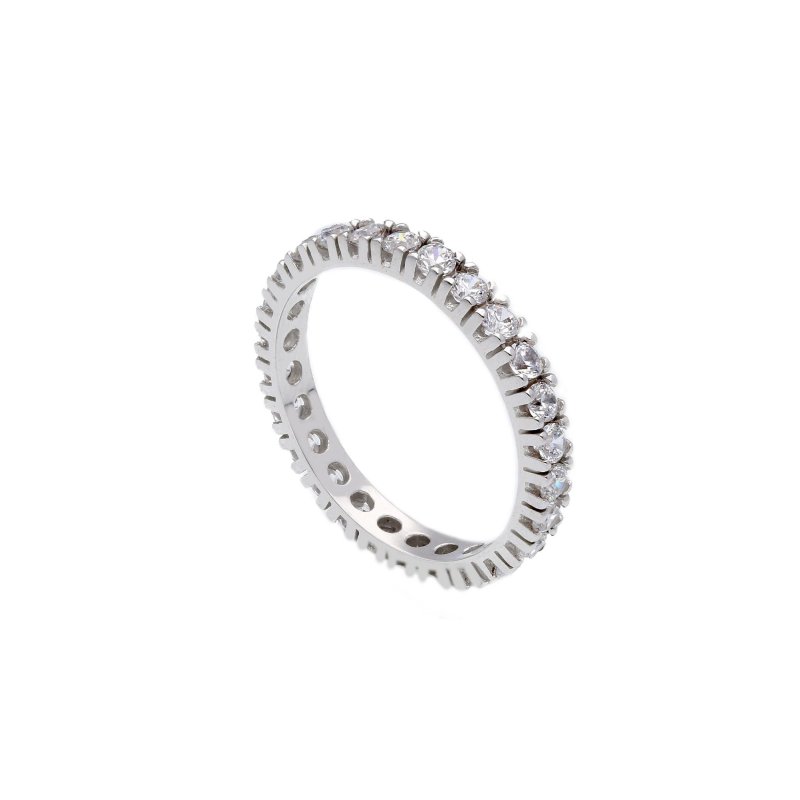 Songa Antonio - Anello Eternity - Oro Bianco - 18 Ct