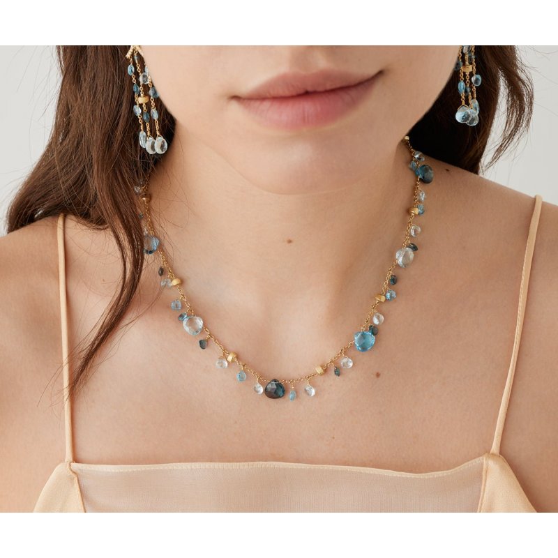 Marco Bicego - Collana A Un Filo - Topazi Blu
