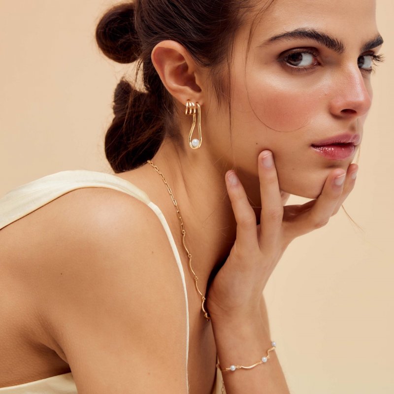 Victoria Cruz - Orecchini Perla - Argento - Milano