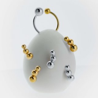 Victoria Cruz - Anello Regolabile - Argento - Sfera