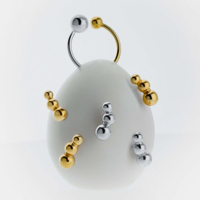 Victoria Cruz - Anello Regolabile - Argento - Sfera