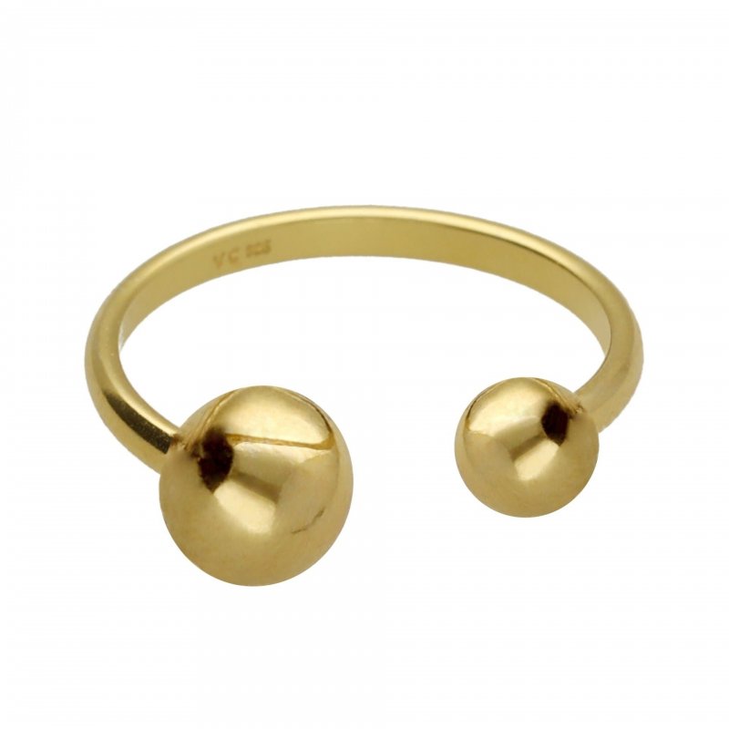 Victoria Cruz - Anello Regolabile - Argento - Sfera