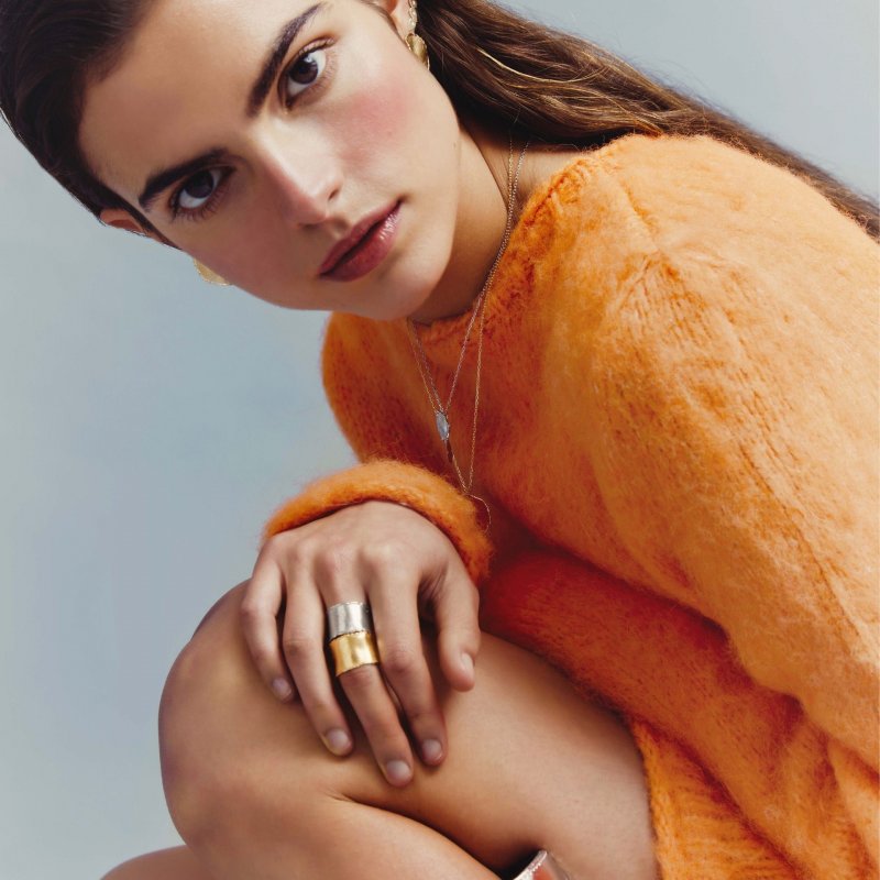 Victoria Cruz - Anello Regolabile - Argento - New York