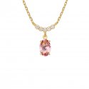 Victoria Cruz - Collana Arco Bonjour - Cristalli Rosa