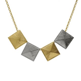Victoria Cruz - Collana Good Morning - Argento - Oro 18Kt