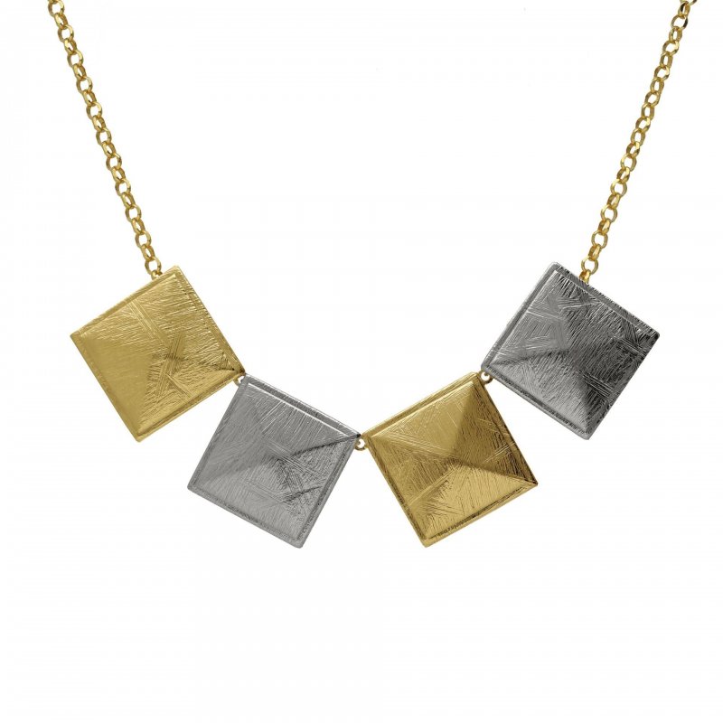 Victoria Cruz - Collana Good Morning - Argento - Oro 18Kt