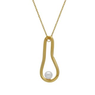 Victoria Cruz - Collana Corta - Perle - Argento