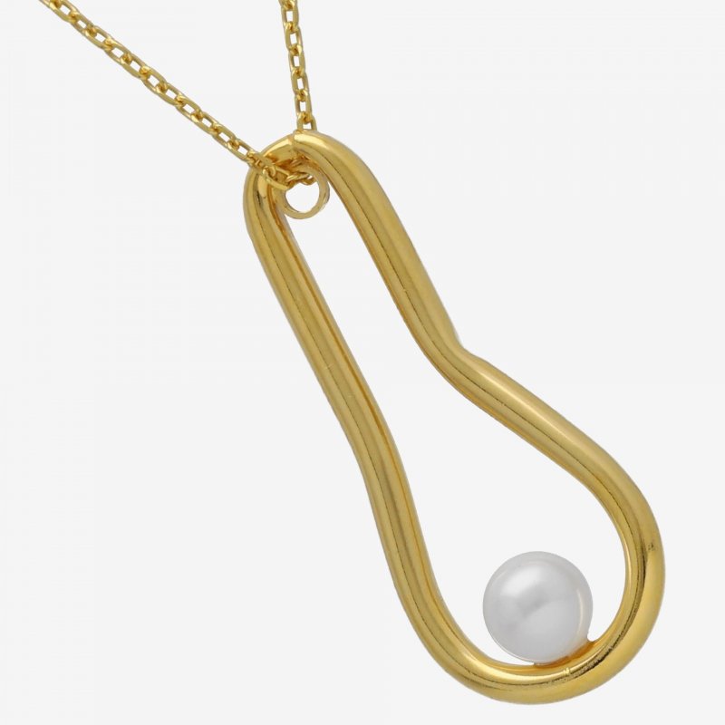 Victoria Cruz - Collana Corta - Perle - Argento