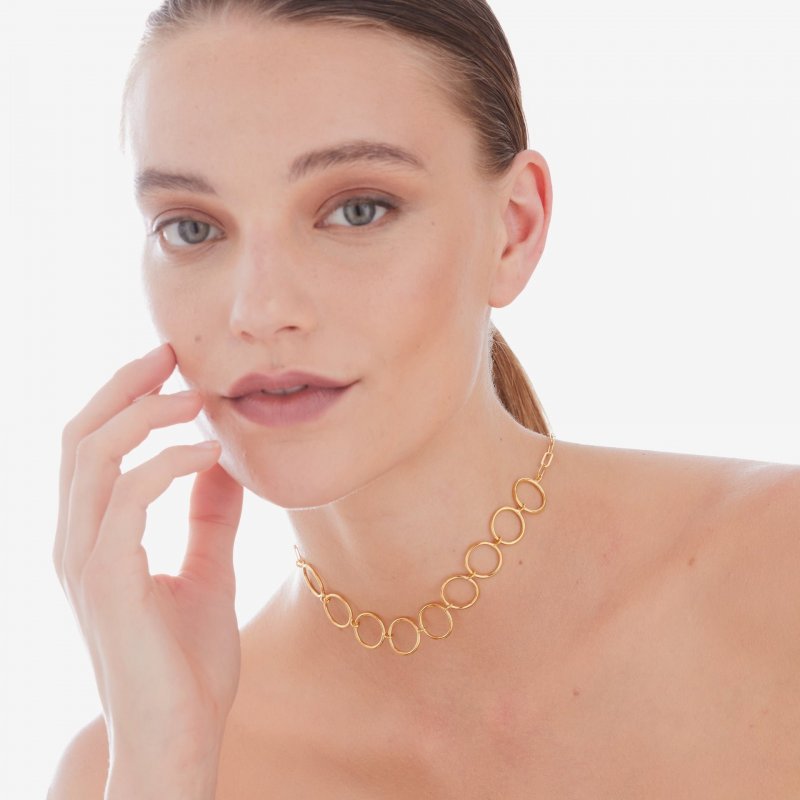 Victoria Cruz - Collana Odele - Argento Placcato Oro