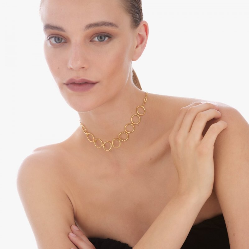 Victoria Cruz - Collana Odele - Argento Placcato Oro