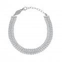 Victoria Cruz - Bracciale Halo - Cristallo Bianco - Argento