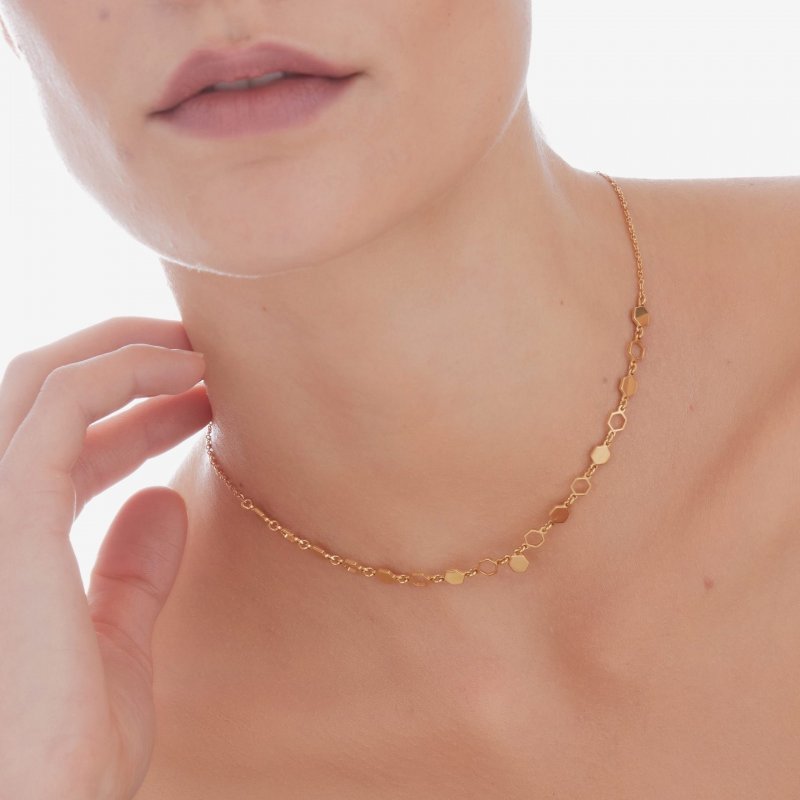 Victoria Cruz - Collana Honey - Argento - Oro 18Kt