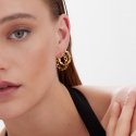 Victoria Cruz - Orecchini Esagonali - Argento Placcato Oro