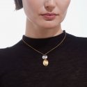 Victoria Cruz - Collana Ovale - Argento E Oro