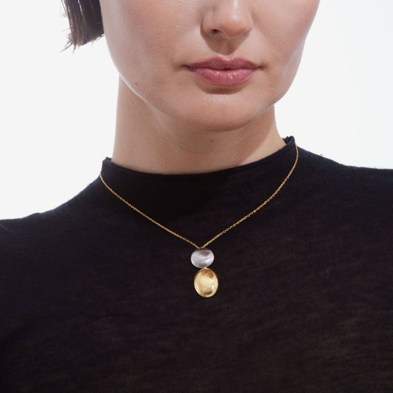 Victoria Cruz - Collana Ovale - Argento E Oro