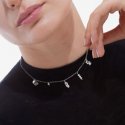Victoria Cruz - Collana Foglia Perla - Argento
