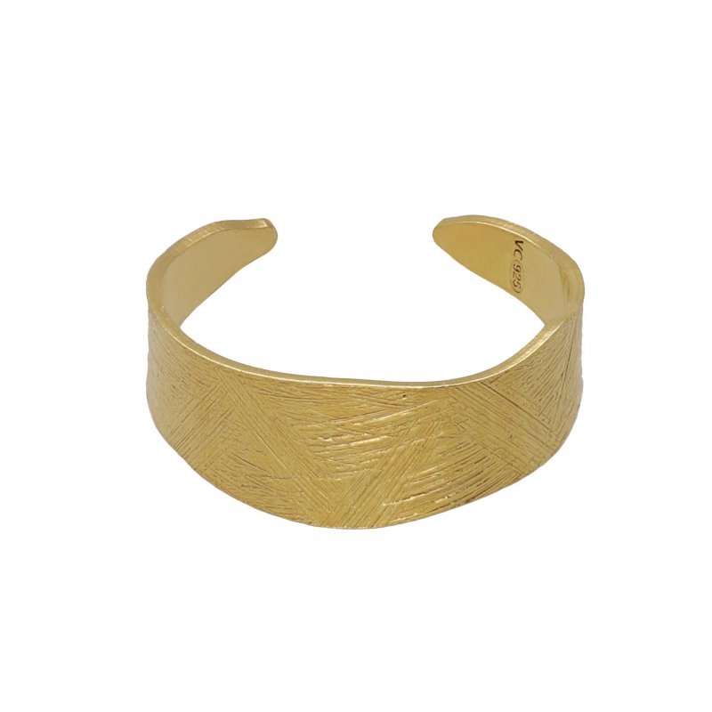 Victoria Cruz - Anello Noise - Argento Regolabile