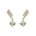 Victoria Cruz - Orecchini Cascata - Cristallo Bianco - Argento