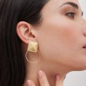 Victoria Cruz - Orecchini Corti - Argento - Quadrati