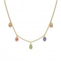 Victoria Cruz - Collana God Morgen - Cristallo Multicolore - Argento