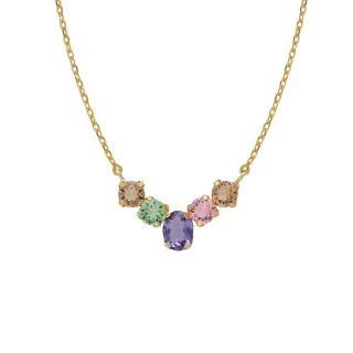 Victoria Cruz - Collana God Morgen - Cristallo Multicolore