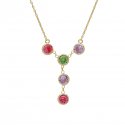 Victoria Cruz - Collana Bom Dia - Cristallo Multicolore - Argento
