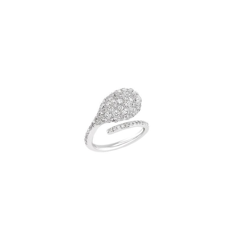 Chantecler - Anello Joyful - Oro Bianco - Diamanti
