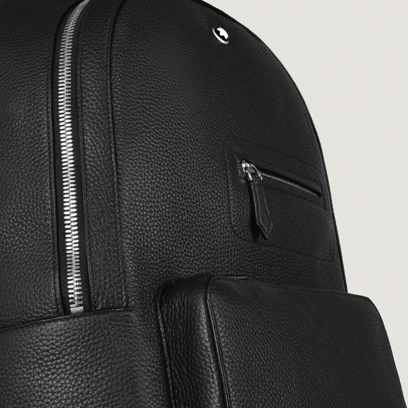 Montblanc - Zaino Grain - Pelle Granulata - Nero