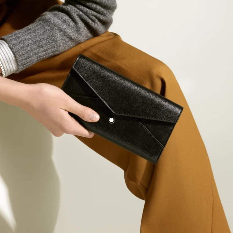 Montblanc - Portafoglio Continental Sartorial - Nero - Pelle